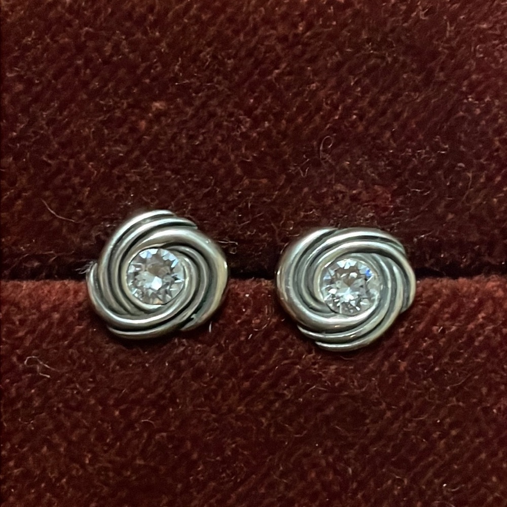 Brighton Sparkle and Shine Clear Rhinestone Earrings